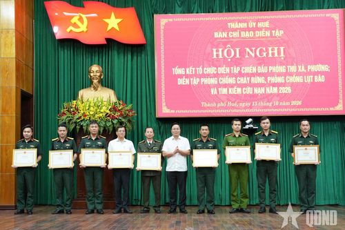 Thành phố Huế hoàn thành tốt công tác diễn tập chiến đấu phòng thủ