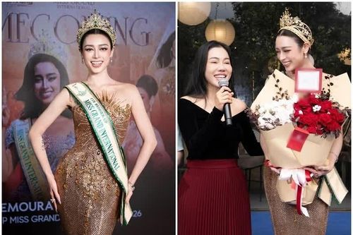 [GALLERY] Emoura Phạm rạng rỡ ngày trở về nước sau cuộc thi quốc tế
