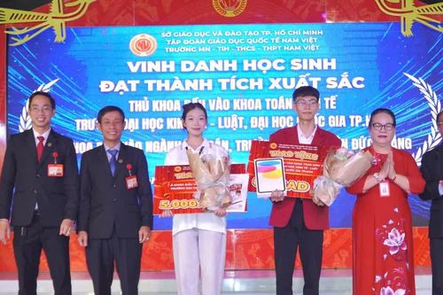 3 học sinh Trường Nam Việt đạt thành tích nổi bật trong tuyển sinh ĐH năm 2026