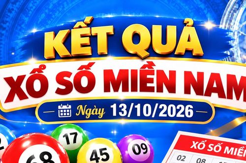 Kết quả xổ số miền Nam hôm nay ngày 13/10/2026