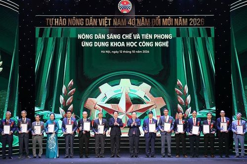 Vinh danh 96 'Nông dân Việt Nam xuất sắc 40 năm Đổi mới' năm 2026