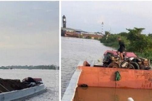 Phát hiện 2 phương tiện vận chuyển cát không rõ nguồn gốc