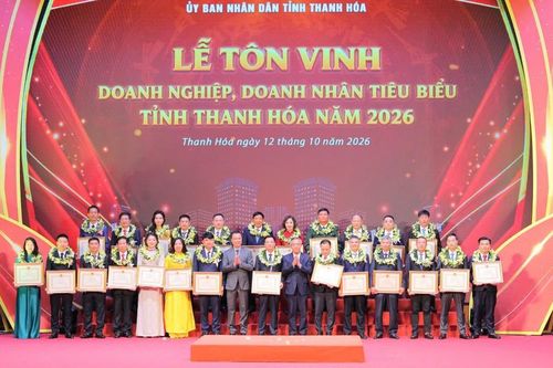 Thanh Hóa tôn vinh 76 doanh nghiệp xuất sắc năm 2026