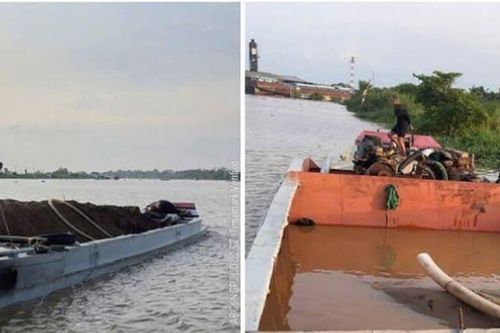 An Giang phát hiện 2 phương tiện chở khoảng 73m³ cát không rõ nguồn gốc