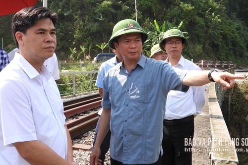 Lãnh đạo UBND tỉnh kiểm tra thực địa dự án xây dựng cửa khẩu thông minh tại khu vực mốc 1119-1120