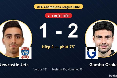 TRỰC TIẾPTrực tiếp Newcastle Jets vs Gamba Osaka: Gamba Osaka vượt lên dẫn trước