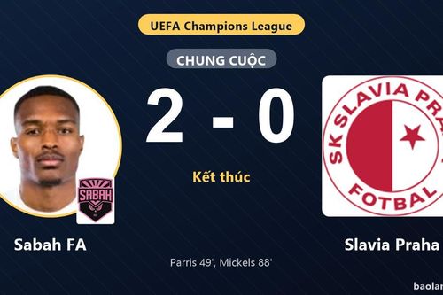 Sabah FA hạ gục Slavia Praha, đẩy đối thủ vào thế khó tại Champions League