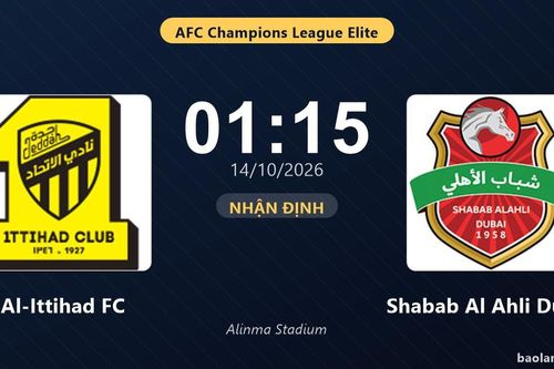 Nhận định Al-Ittihad FC vs Shabab Al Ahli Dubai: Điểm nóng cuộc đua tốp đầu