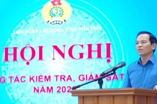 Liên đoàn Lao động tỉnh Phú Thọ tập huấn nghiệp vụ kiểm tra, giám sát cho gần 300 cán bộ công đoàn