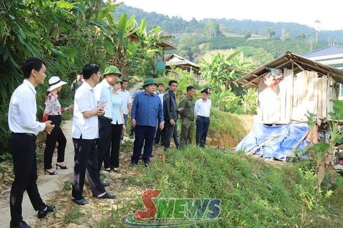 Kiểm tra tiến độ khắc phục hậu quả thiên tai và sắp xếp ổn định dân cư tại xã Muổi Nọi