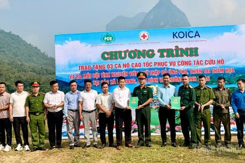 Ra mắt đội tình nguyện viên Chữ thập đỏ ứng phó thiên tai, thảm hoạ