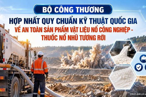 Bộ Công Thương hợp nhất quy chuẩn kỹ thuật quốc gia về an toàn sản phẩm vật liệu nổ công nghiệp - thuốc nổ nhũ tương rời