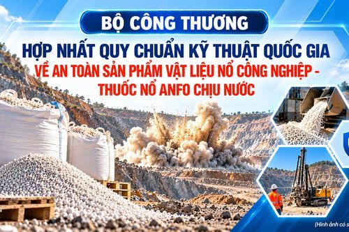 Hợp nhất Quy chuẩn kỹ thuật quốc gia về an toàn sản phẩm vật liệu nổ công nghiệp - thuốc nổ ANFO chịu nước