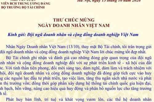 Bộ trưởng Tài chính: Hoàn thiện cơ chế chính sách tài chính, ngân sách và phát triển doanh nghiệp