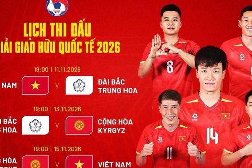 Lịch thi đấu của đội tuyển Việt Nam tại FIFA Days tháng 11/2026