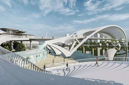 TP.HCM cấm luồng tạm thời trên sông Sài Gòn để hợp long cầu đi bộ 1.000 tỷ đồng