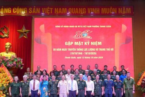 Phường Thanh Xuân kỷ niệm 80 năm truyền thống Lực lượng vũ trang Thủ đô