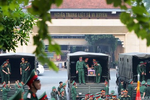 Diễn tập nghi thức đón 93 hài cốt liệt sĩ về Nghĩa trang Vị Xuyên
