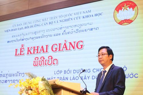 Khai giảng Lớp bồi dưỡng cho cán bộ Mặt trận Lào xây dựng đất nước năm 2026