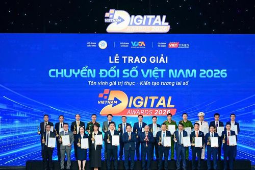 Hà Nội nhận giải thưởng Cơ quan nhà nước chuyển đổi số xuất sắc năm 2026