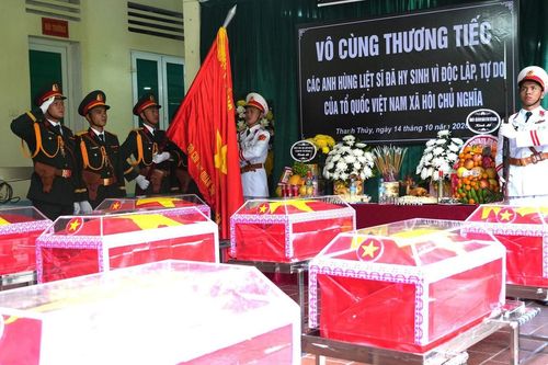 Đưa 93 hài cốt liệt sĩ về Nghĩa trang Liệt sĩ Quốc gia Vị Xuyên
