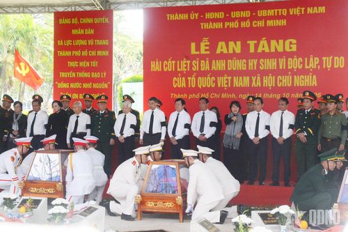 TP Hồ Chí Minh: Lễ An táng 731 liệt sĩ diễn ra trọng thể, trang nghiêm