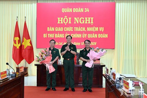 Bàn giao chức trách, nhiệm vụ Bí thư Đảng ủy, Chính ủy Quân đoàn 34