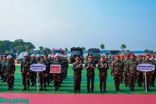 Diễn tập chung về phòng thủ dân sự giữa Quân đội ba nước Việt Nam - Lào - Campuchia năm 2026 thành công tốt đẹp