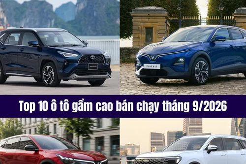 Top 10 ô tô gầm cao bán chạy tháng 9/2026: Xe cỡ nhỏ 'chiếm sóng'
