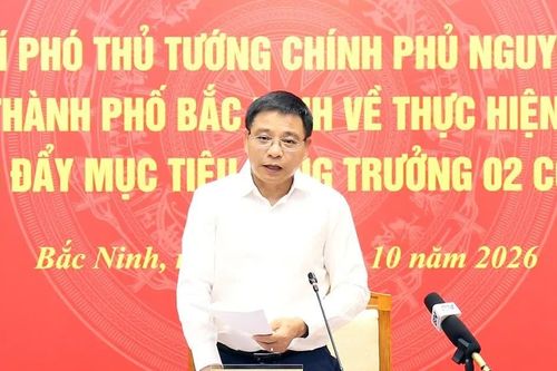Phó Thủ tướng Nguyễn Văn Thắng làm việc với Bắc Ninh về tăng trưởng hai con số