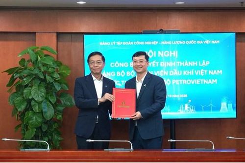 Đảng ủy Petrovietnam trao Quyết định thành lập Đảng bộ bộ phận Viện Dầu khí Việt Nam