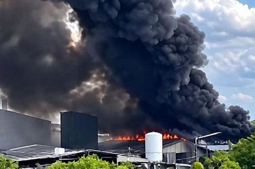 Cà Mau: Cháy kho nguyên liệu tại công ty sản xuất nước mắm
