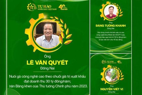 Tôn vinh 96 nông dân Việt Nam xuất sắc 40 năm đổi mới năm 2026