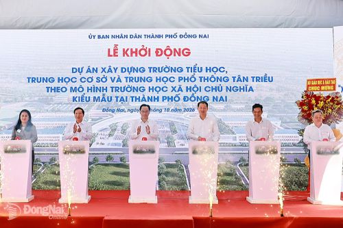Khởi động Dự án Xây dựng Trường liên cấp Tân Triều theo mô hình trường học xã hội chủ nghĩa đầu tiên tại thành phố Đồng Nai