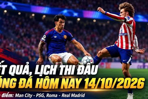 Kết quả, lịch thi đấu bóng đá hôm nay 14/10: Man City đại chiến PSG