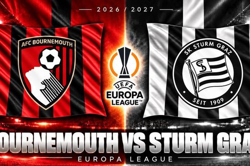 Lịch sử đối đầu Bournemouth vs Sturm Graz: Lần đầu gặp mặt, đại diện Ngoại hạng Anh quyết tìm lại chiến thắng