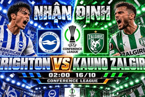 Nhận định bóng đá Brighton vs Kauno Zalgiris: Đại diện Lithuania đối mặt thử thách tại Amex