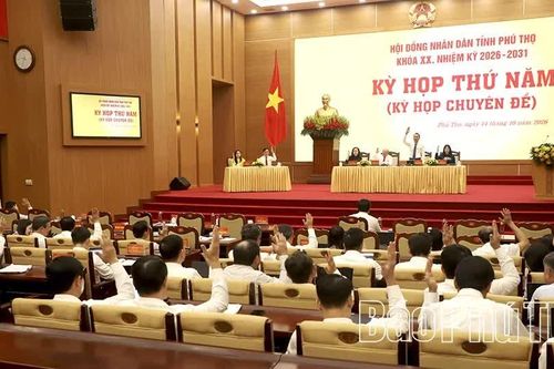 Kỳ họp thứ Năm, HĐND tỉnh Phú Thọ khóa XX thành công tốt đẹp