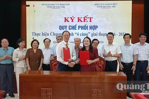 Sở Giáo dục và Đào tạo và Hội Cựu giáo chức tỉnh ký kết quy chế phối hợp