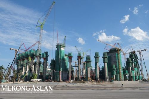 Bên trong công trường sân vận động VinFast - Trống Đồng lớn nhất thế giới