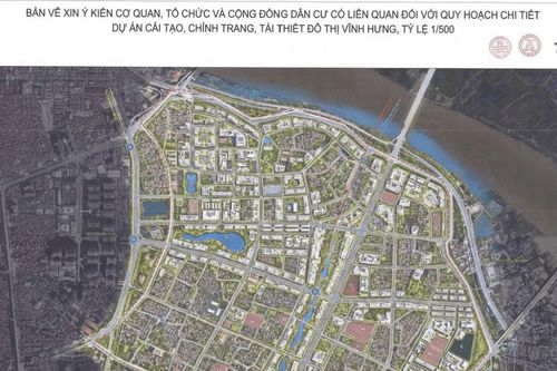 Đô thị Vĩnh Hưng: Định hướng tái định cư tại chỗ cho 7.250 hộ dân