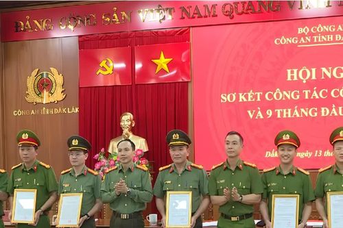 Lãnh đạo Bộ Công an gửi Thư khen, khen thưởng đột xuất Công an tỉnh Đắk Lắk