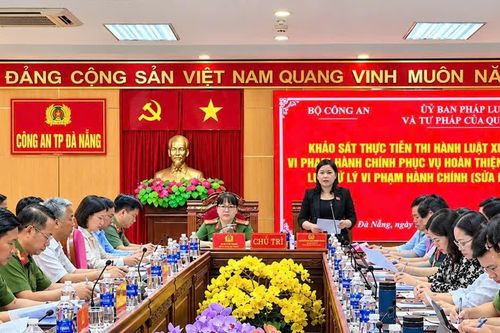 Khảo sát thực tiễn thi hành Luật Xử lý vi phạm hành chính tại Công an TP Đà Nẵng