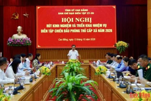 Phó Bí thư Thường trực Tỉnh ủy, Trưởng Đoàn ĐBQH tỉnh Bế Thanh Tịnh: Bảo đảm 14 xã tổ chức diễn tập đúng kế hoạch, đạt mục đích