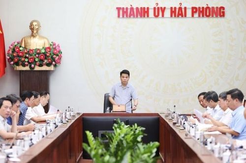 Hải Phòng: Thường trực Thành ủy cho ý kiến chỉ đạo các nội dung trọng tâm theo Quy chế làm việc