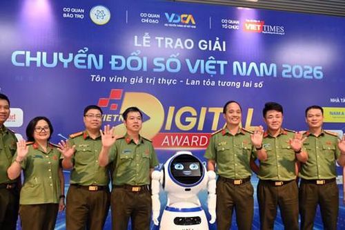 Công an Hà Nội được vinh danh tại Giải thưởng Chuyển đổi số Việt Nam 2026
