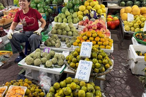 Hồng vào mùa bán đầy thị trường, loại rẻ bèo loại đắt ngang trái cây nhập khẩu