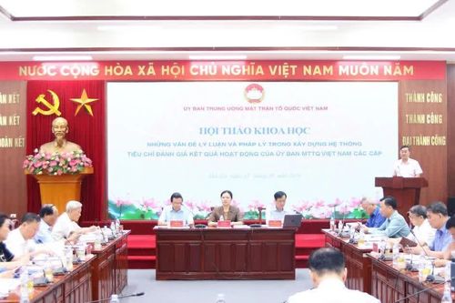 Xây dựng hệ thống tiêu chí đánh giá kết quả hoạt động của Ủy ban MTTQ Việt Nam các cấp