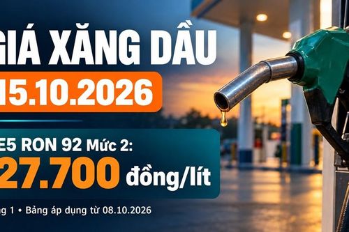 Giá xăng dầu hôm nay 15.10.2026: Chờ kỳ điều hành chiều nay