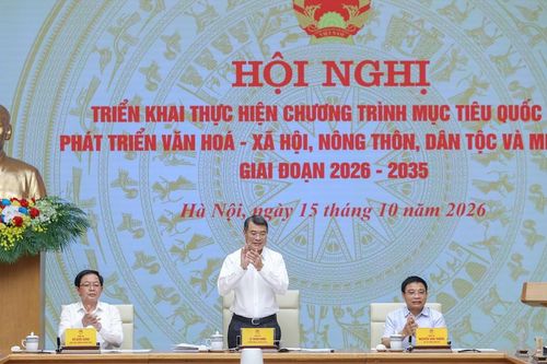 Thủ tướng Lê Minh Hưng chủ trì Hội nghị triển khai Chương trình mục tiêu quốc gia phát triển văn hóa - xã hội, nông thôn, dân tộc miền núi